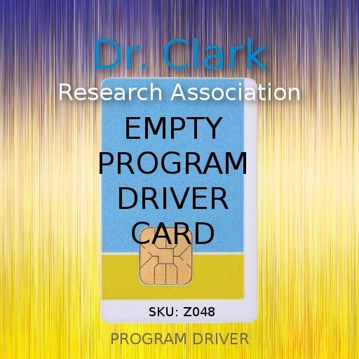 Empty Program Driver Cards Empty Program Driver Cards